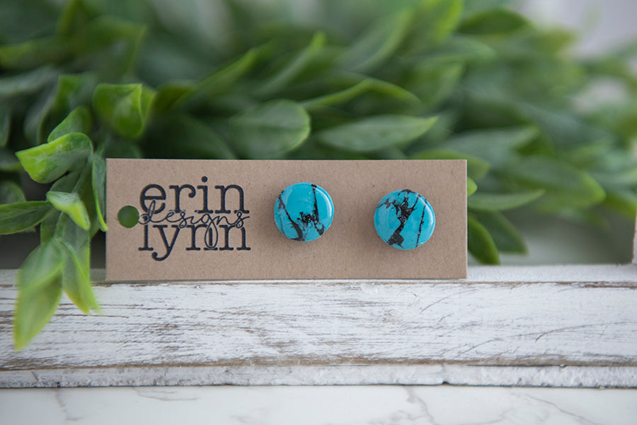 Faux Turquoise Studs | Neutrals Vol. 2