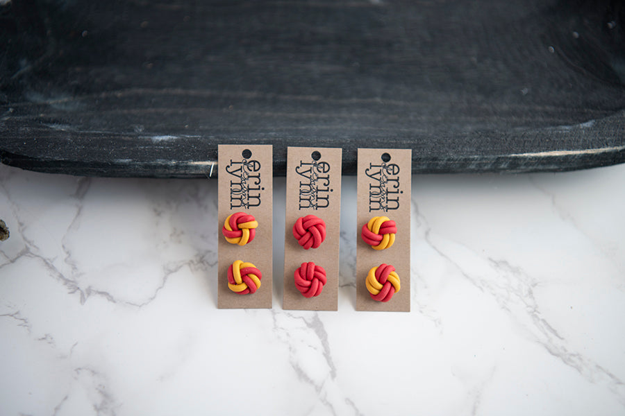 Knotted Studs | Red Kingdom