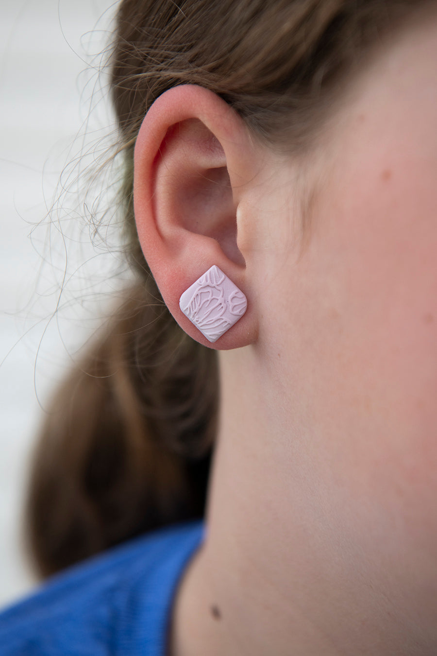 Blush Textured Studs | Sweet Springtime